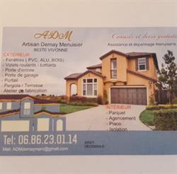 ADM Artisan Demay Menuisier, Vivonne - Horaires d'ouverture