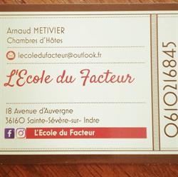 L'Ecole du Facteur, Sainte-Sévère-sur-Indre - Horaires d'ouverture