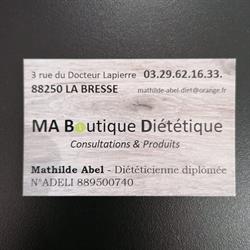 Mathilde Abel - Ma Boutique Diététique, La Bresse - Horaires d'ouverture