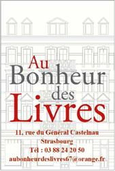 Au Bonheur des Livres, Strasbourg - Horaires d'ouverture