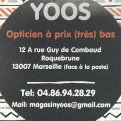 Yoos Opticien, Marseille - Horaires d'ouverture