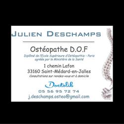 Julien Deschamps Ostéopathe D.O.F, Saint-Médard-en-Jalles - Horaires d'ouverture