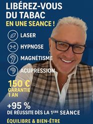 Philippe Geffray - Équilibre et bien être thérapeutique , Centre anti tabac laser- Hypnothérapeute, Saint-André-de-Cubzac - Horaires d'ouverture