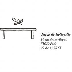 La Table de Belleville, Paris - Horaires d'ouverture