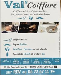 Val’ Coiffure, Saint-Georges - Horaires d'ouverture