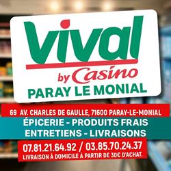Vival Paray-le-Monial, - Horaires d'ouverture