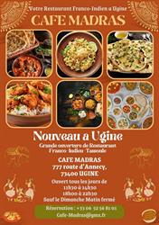 Café Madras, Ugine - Horaires d'ouverture