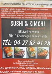 Sushi Kimchi Champagne Au Mont D'or, Champagne-au-Mont-d'Or - Horaires d'ouverture