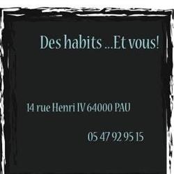 Des Habits et vous SARL H&B, Pau - Horaires d'ouverture