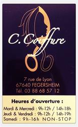 C.Coiffure, Fegersheim - Horaires d'ouverture