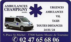 Ambulances Champigny Gérard, Sainte-Maure-de-Touraine - Horaires d'ouverture